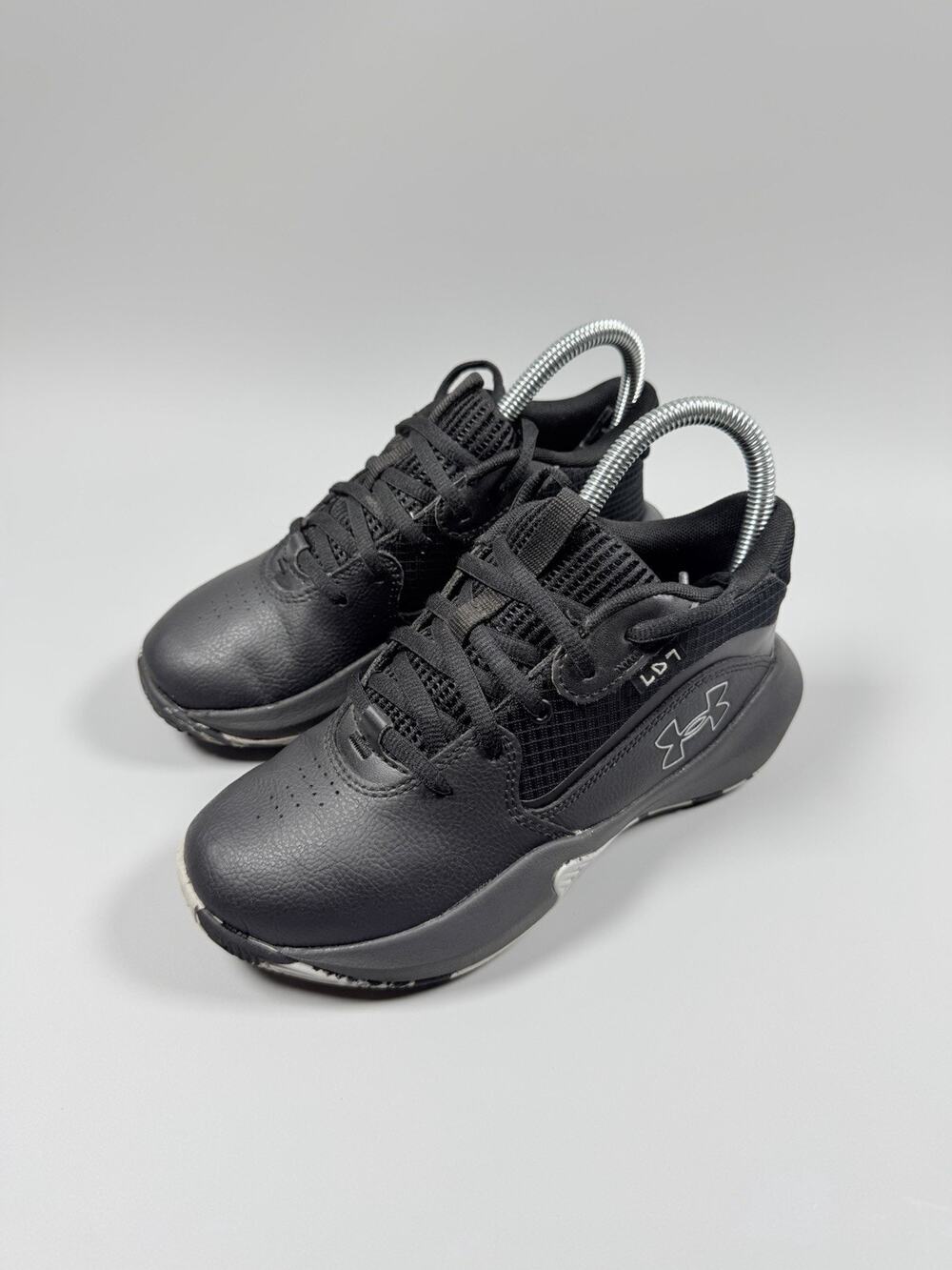 Under Armour Kids Pre School Lockdown 7 Black/Metallic Silver Size 2Y Little Kid